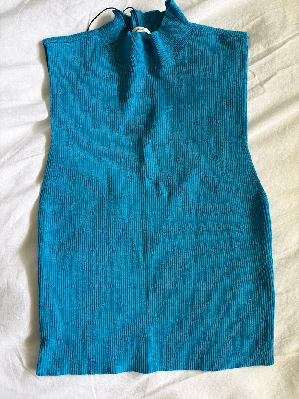 Mustard Seed Women’s NWT Sleeveless Mock Neck Ribbed Top - Size M
